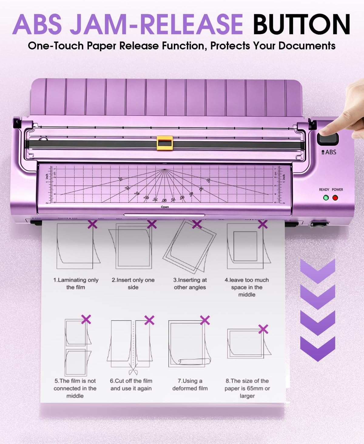 Laminator Machine 13 Inch, Mica Heating Dual Roller for Professional Lamination, 11x17 Personal Laminator with Laminating Pouches for Teachers, Hot & Cold Thermal Laminate for Home, Office