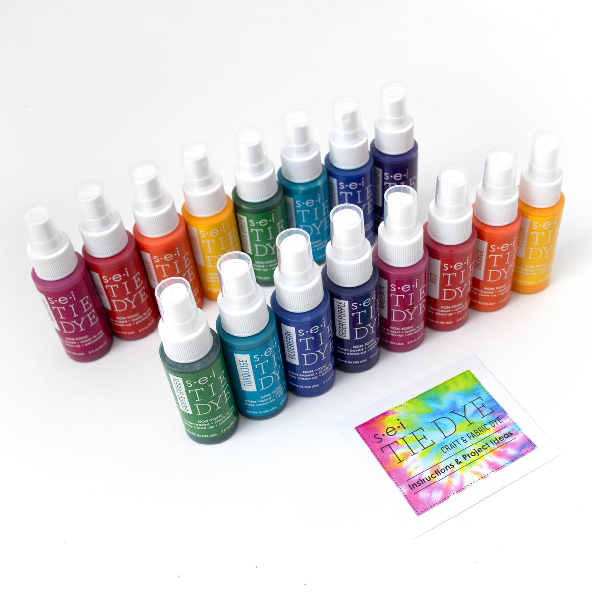 Sei Tie Dye Kit Natural Fade, 8 Color Earth Tone Fabric Dye Spray Set