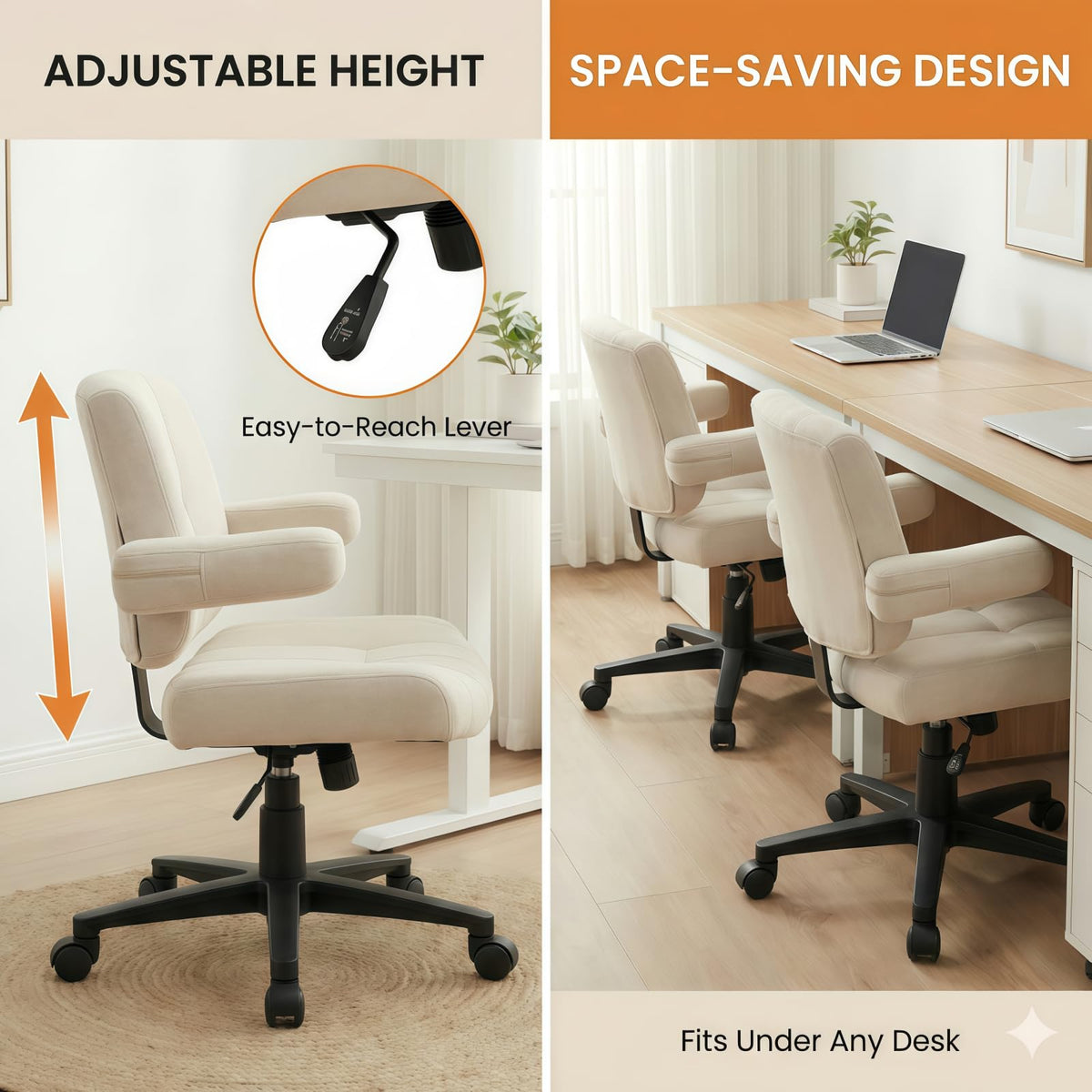Vigosit Plush Cross-Legged Desk Chair (Multiple Colors)