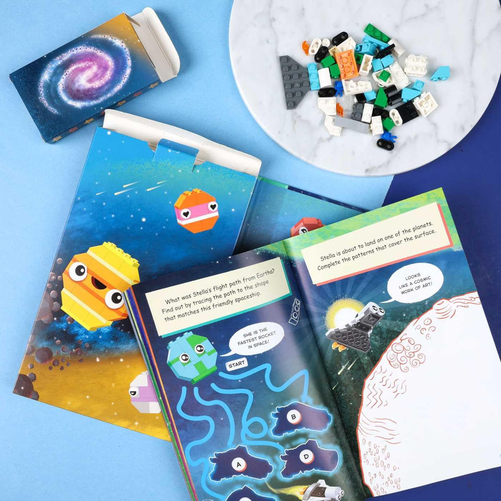 LEGO Books: Space Build and Play Box (Ages 6+, 57 Pieces)