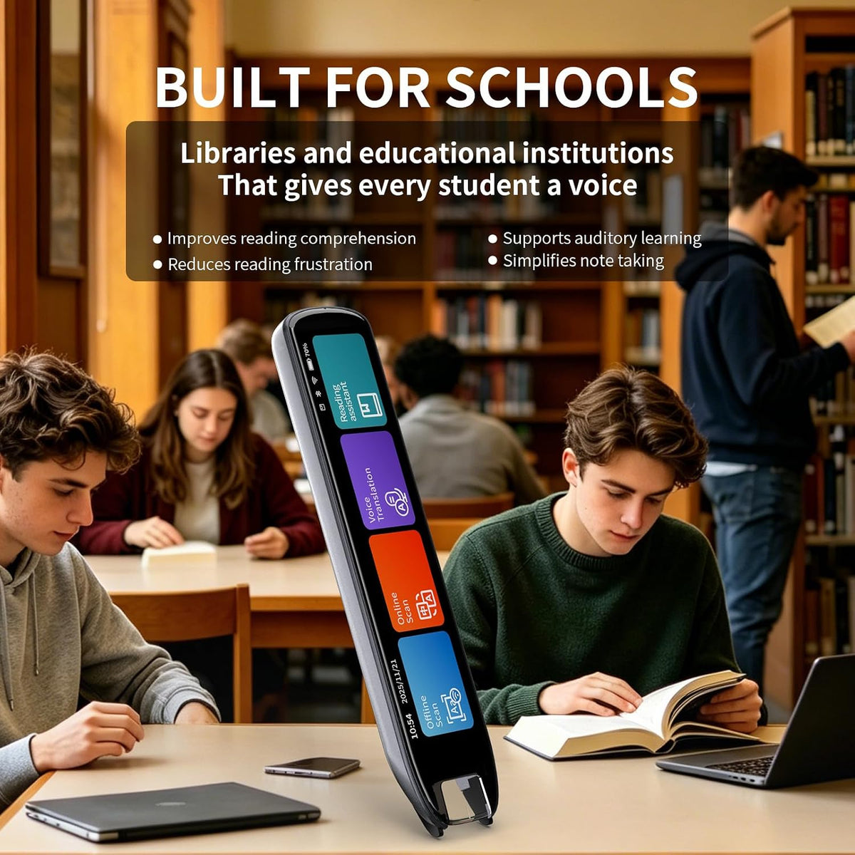Translator Pen & Reading Pen, Assistive Tool for Dyslexia & Adult Learners