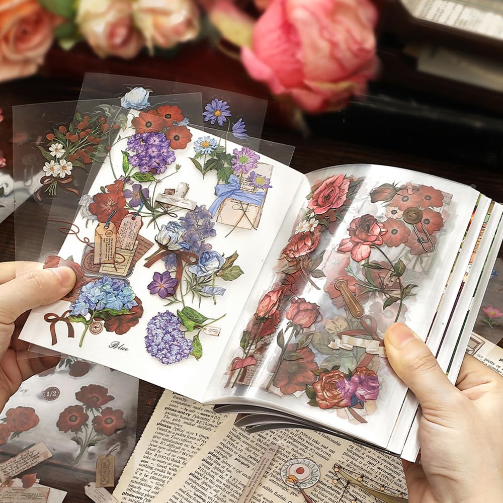 750 Pcs Stickers for Scrapbooking,Christmas Self-Adhesive Scrapbook Sticker