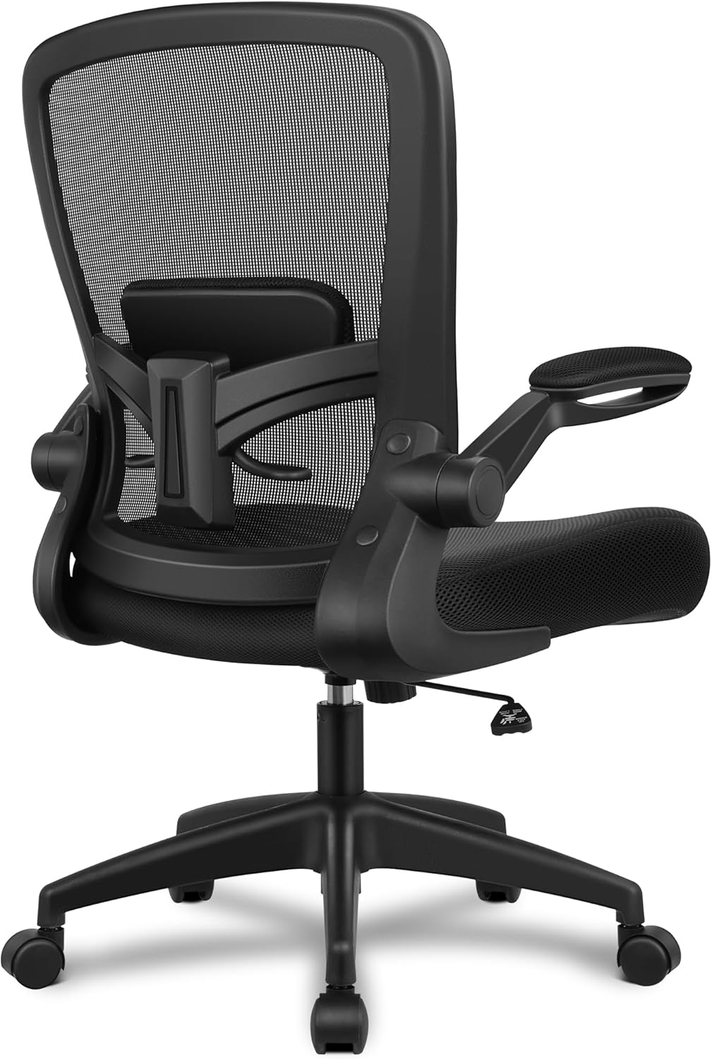 FelixKing Office Chair, Ergonomic Desk Chair Breathable Mesh Chairs Adjustable High Back Lumbar Support Flip-up Armrests, Executive Rolling Swivel Comfy Computer Chairs Home Office Black