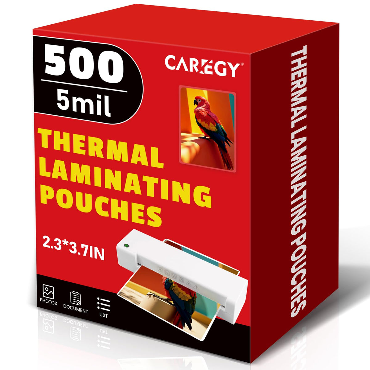 CAREGY 180 Count Thermal Laminating Pouches,5Mil