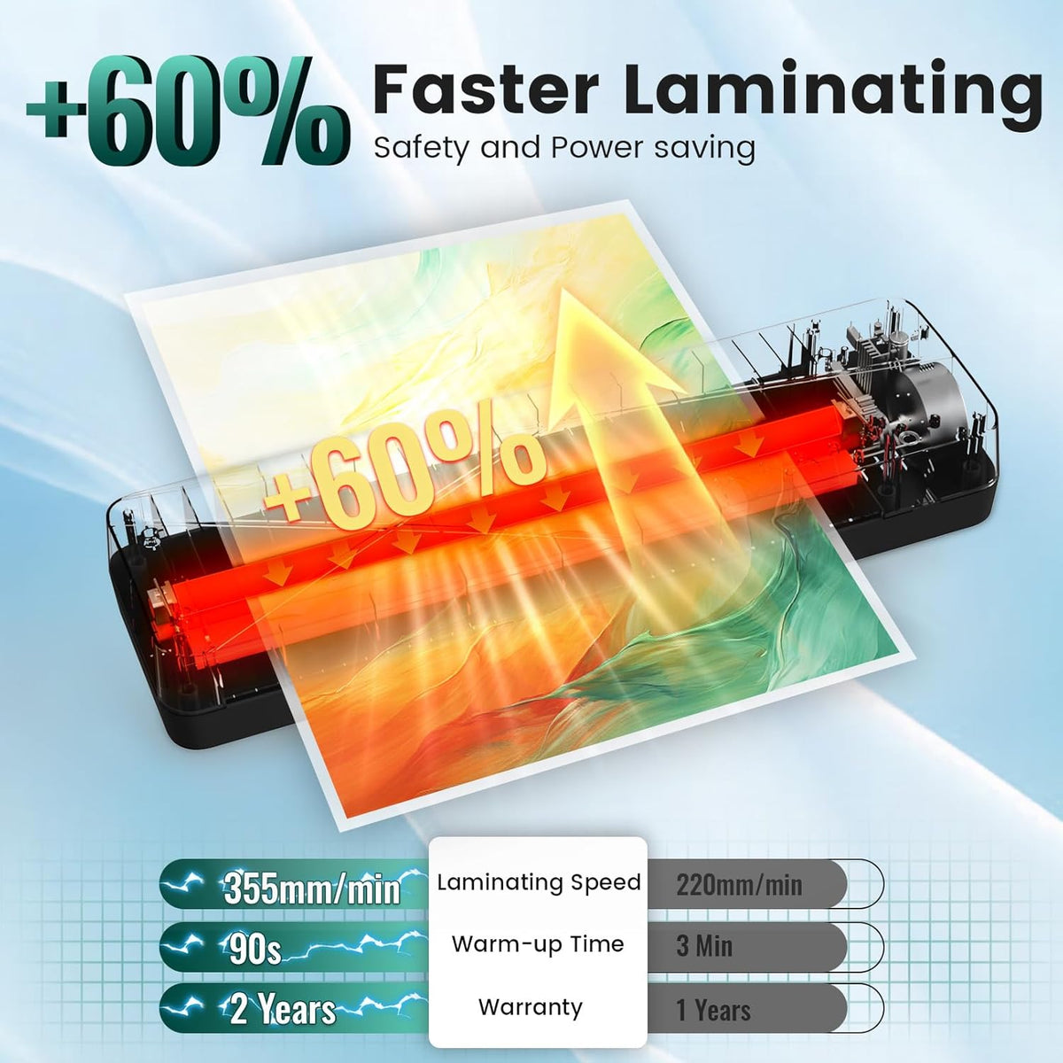 MAXDONE: 13" 4-in-1 Thermal & Cold Laminator (11x17)