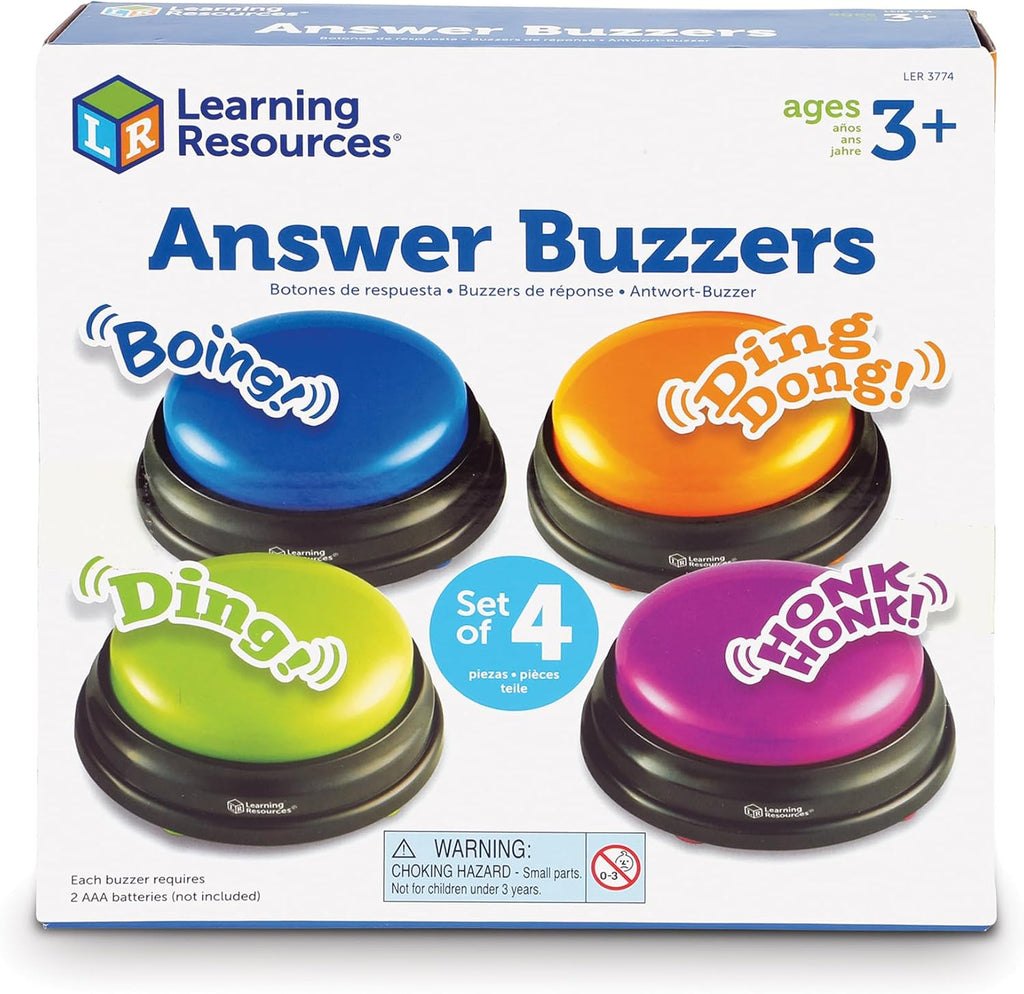 Learning Resources Original Answer Buzzers, Set of 4 (Multi-Age Learning)