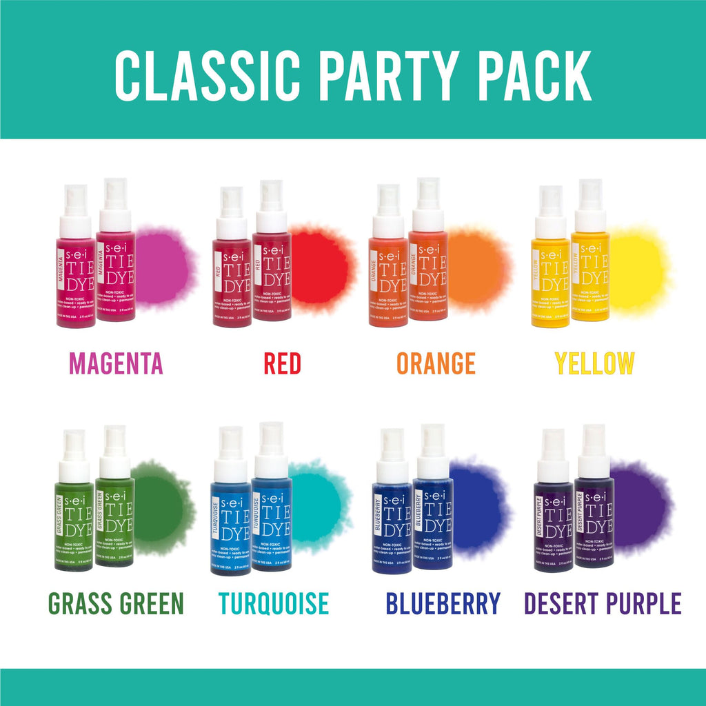 Sei Tie Dye Kit Natural Fade, 8 Color Earth Tone Fabric Dye Spray Set