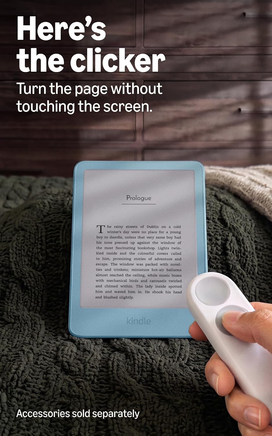 Amazon Kindle 32GB (all-new), Thinner, new aluminum design, 6" display, Without Lockscreen Ads, Alpine Sky Aluminum