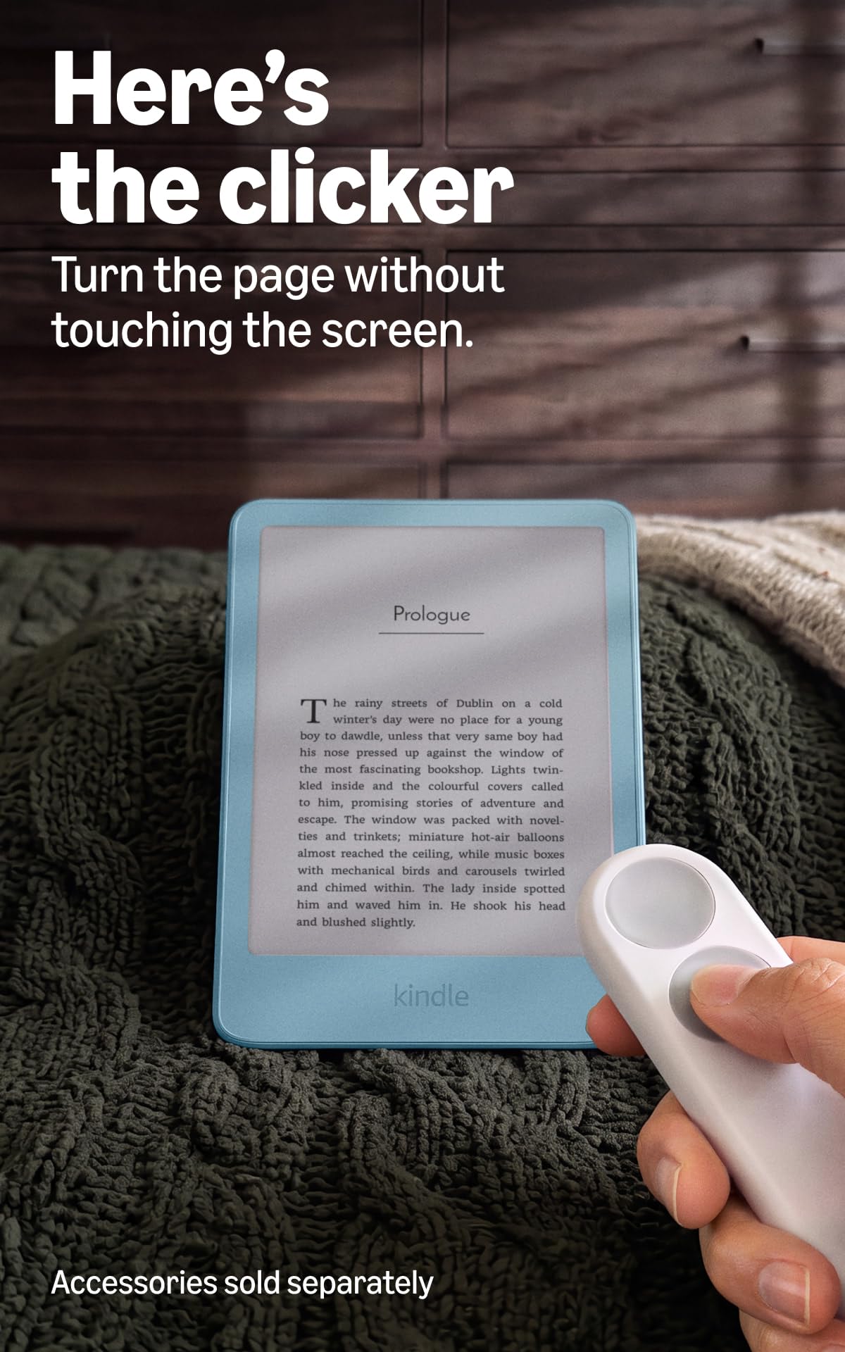 Amazon Kindle 32GB (all-new), Thinner, new aluminum design, 6" display, Without Lockscreen Ads, Alpine Sky Aluminum