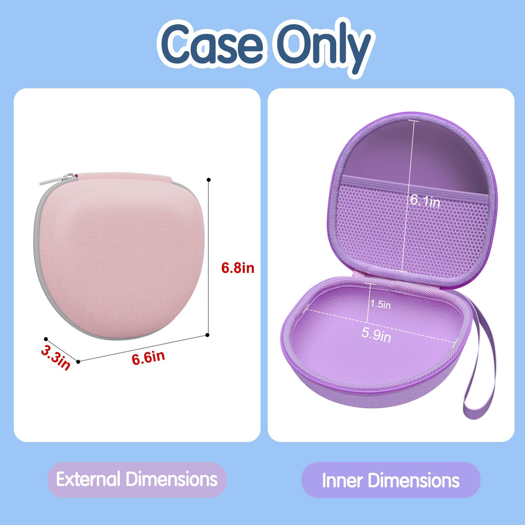 Kids Headphones Case for Folding Headphone, Black (Case Only)
