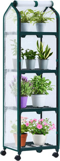 Ohuhu Portable Greenhouse with 4 Shelves (Mini & Large Sizes)