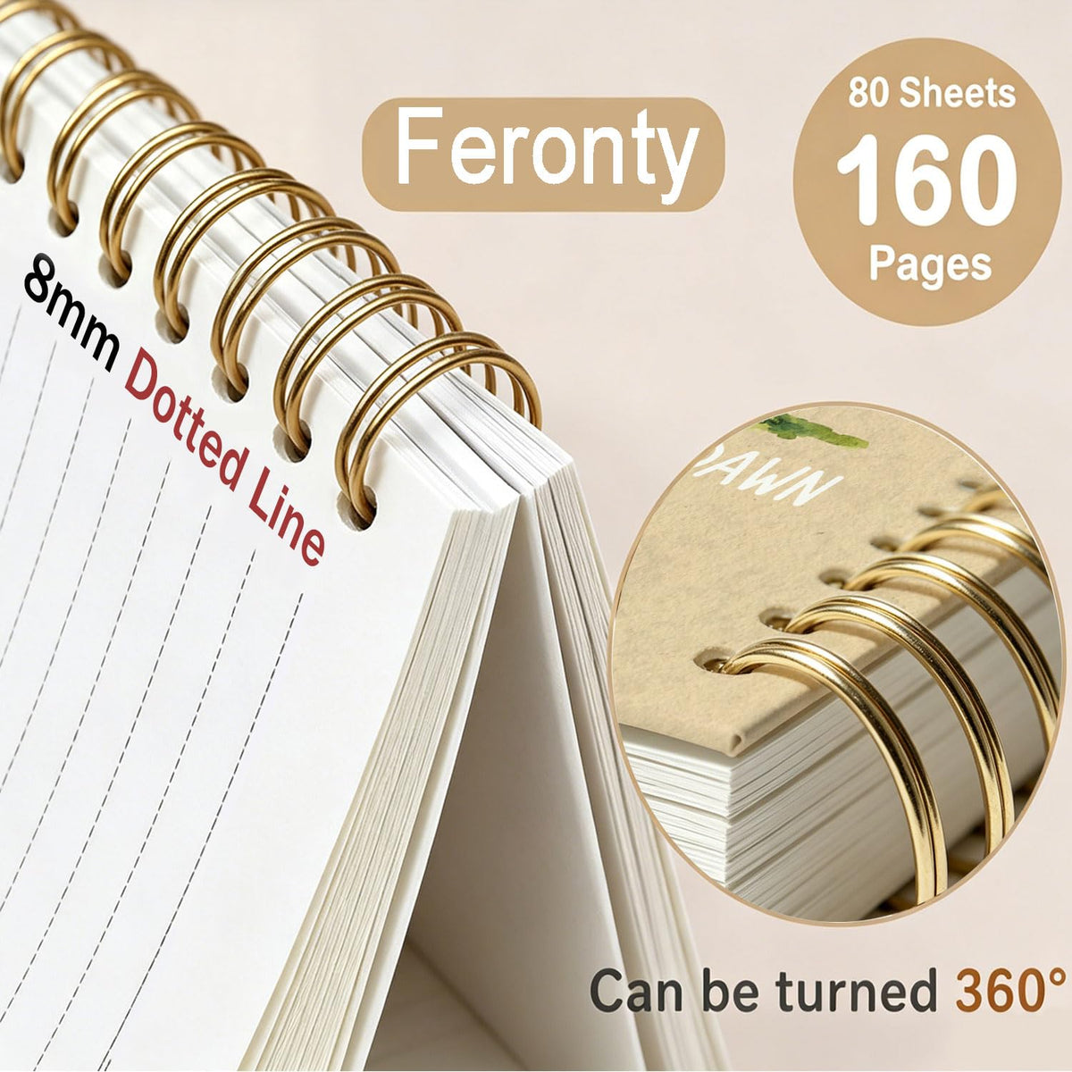Frog Notebook, Frog Office Supplies, Cute Spiral Journal for Teens