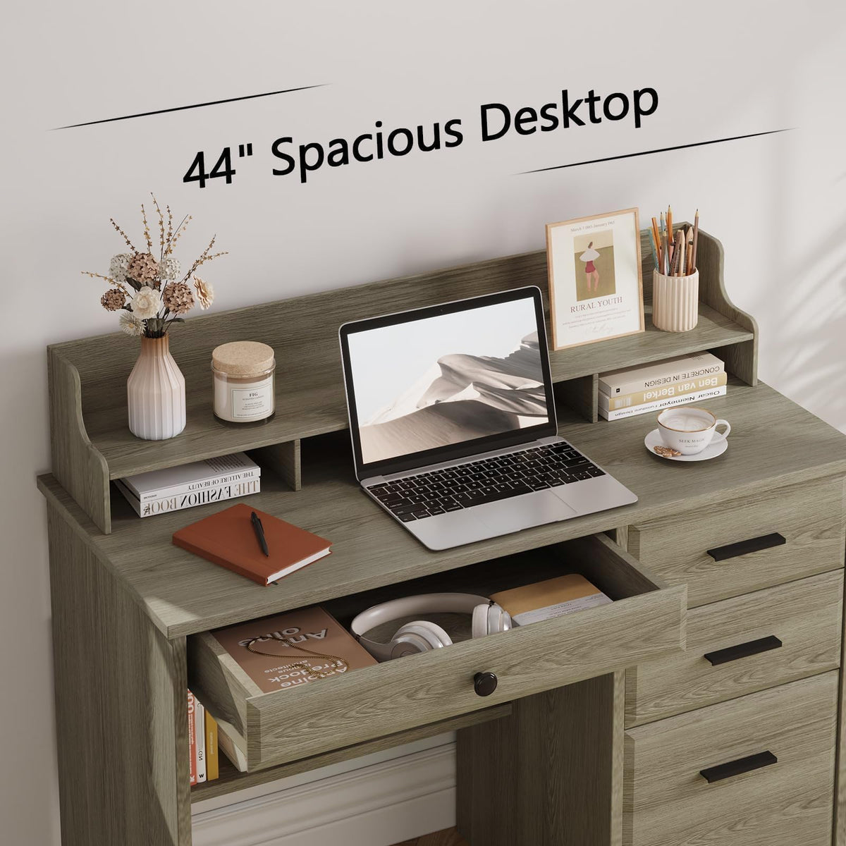 4 EVER WINNER 44-Inch Student Desk with Drawers