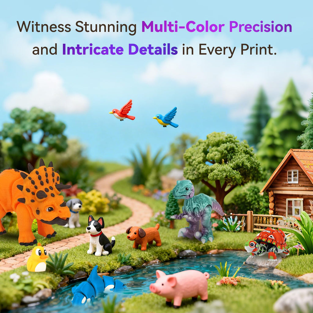FLASHFORGE Adventurer 5M 3D Printer, 600mm/s High-Speed, 1 Click Fully Auto Leveling, Upgraded Direct extruder Quick Detachable 280°C Nozzle, Dual-Sided PEI Coating Plate, Print Size 220x220x220mm