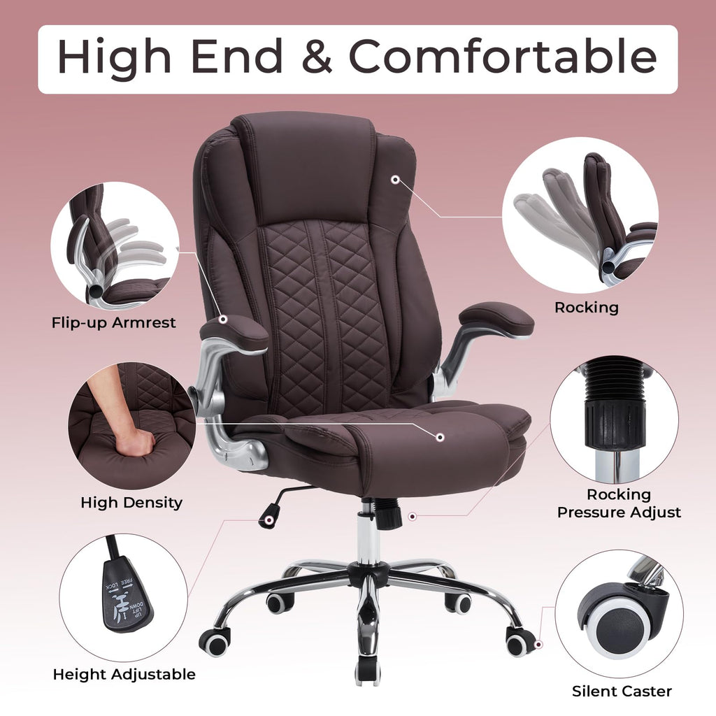 HESL 350 lb High-Back Executive Desk Chair (Multiple Colors)