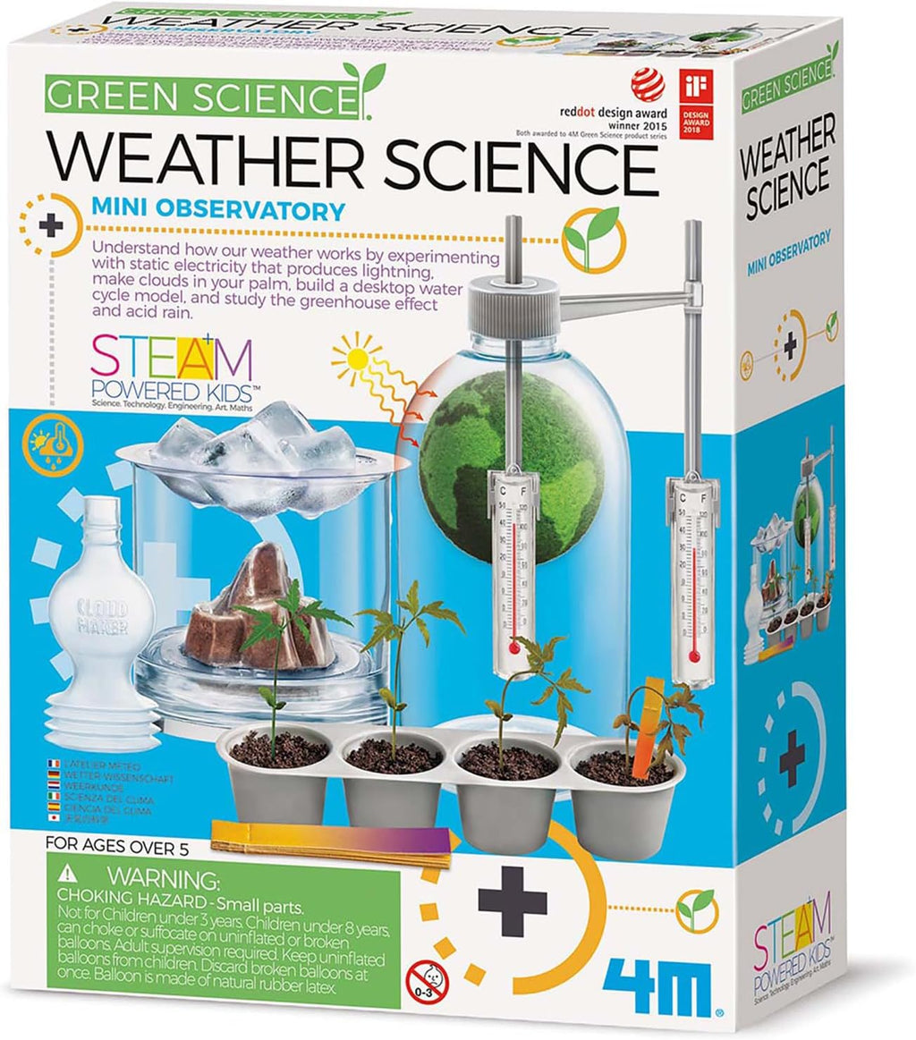 4M Green Science: Weather Science Kit — DIY STEAM Weather Experiments (Ages 5+)
