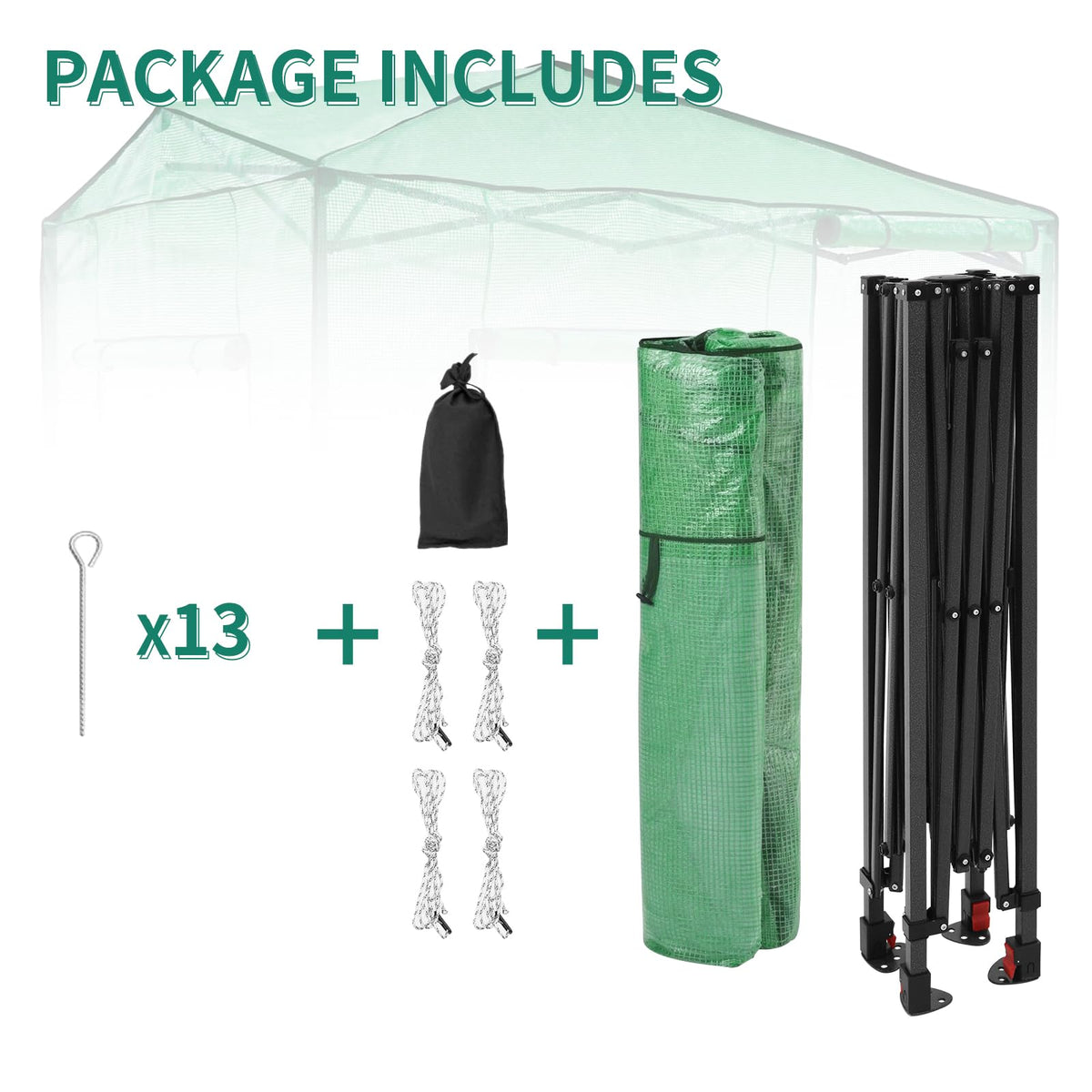 EAGLE PEAK Pop-Up Walk-In Greenhouse (Multiple Sizes)