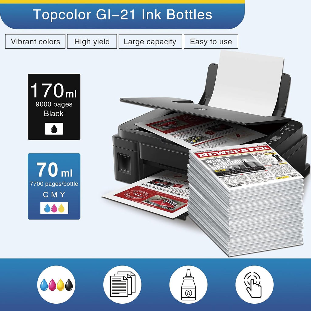 GI-21 G3270 G3260 Ink Bottles Compatible for Canon GI21 Ink Refill Bottles