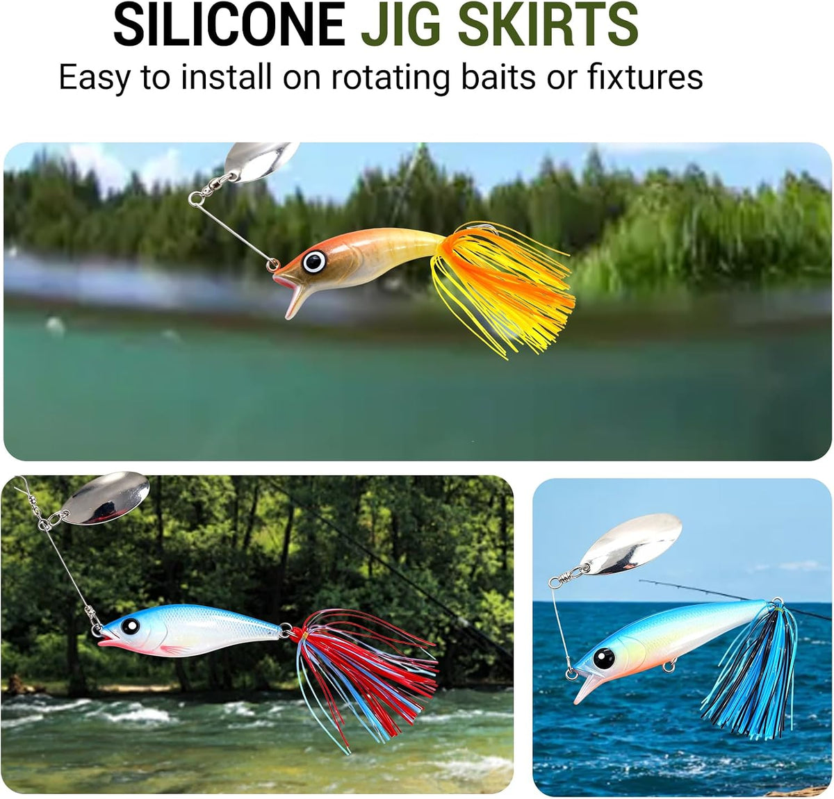 Silicone Skirt & Legs Fly Tying Material (Multi-Color Pack)