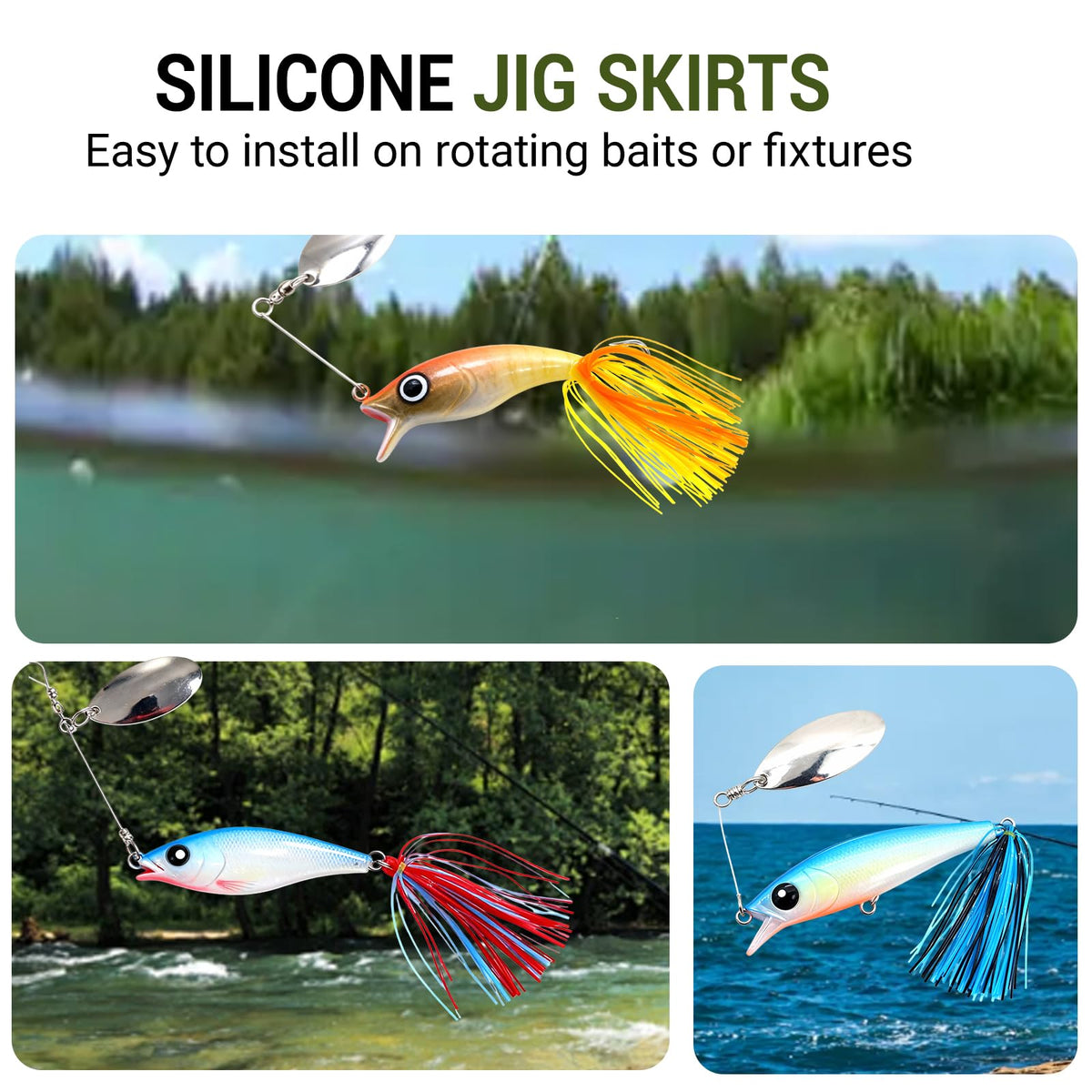 Silicone Skirt & Legs Fly Tying Material (Multi-Color Pack)