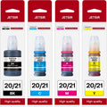 GI-20 GI-21 Refill Ink Replacement for GI20 GI21 Ink Refill Bottles Kit Compatible with Canon PIXMA G6020 G7020 G5020 G5030 G3260 G3270 G2260 G1220 G1230 G2270 MegaTank, 4-Pack 170ML Black, 70ML Color