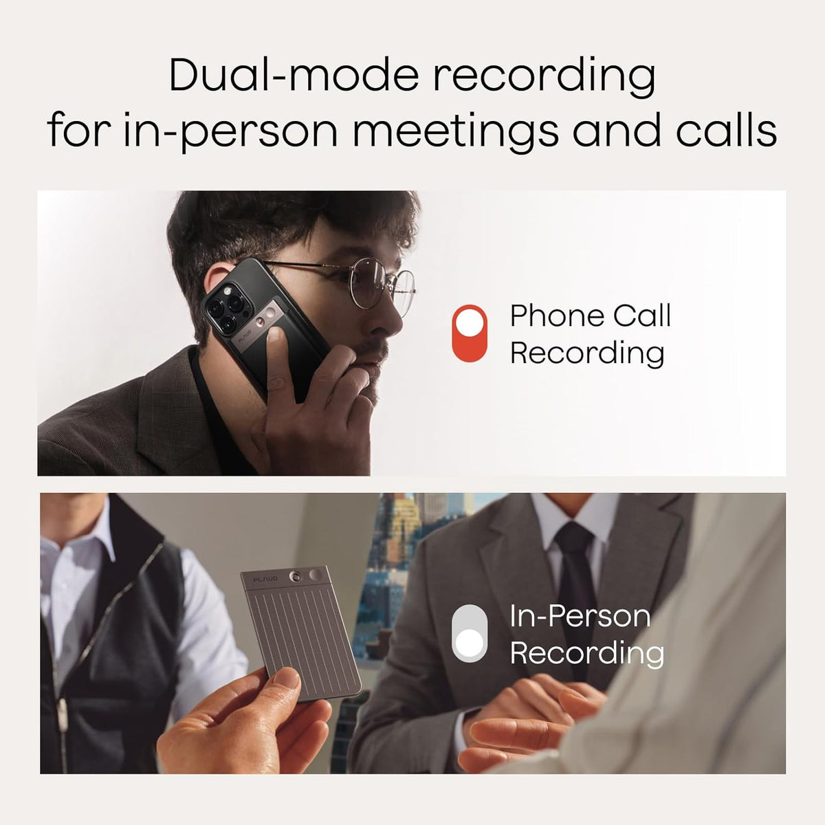 Plaud Note AI Voice Recorder Transcribe & Summarize, Non-Pro Version