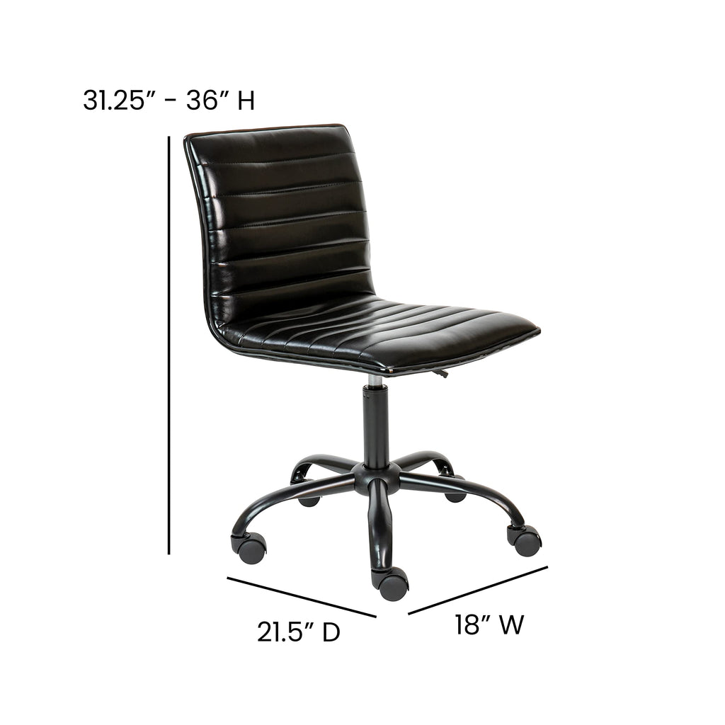 Flash Furniture Swivel Office Chair, Black