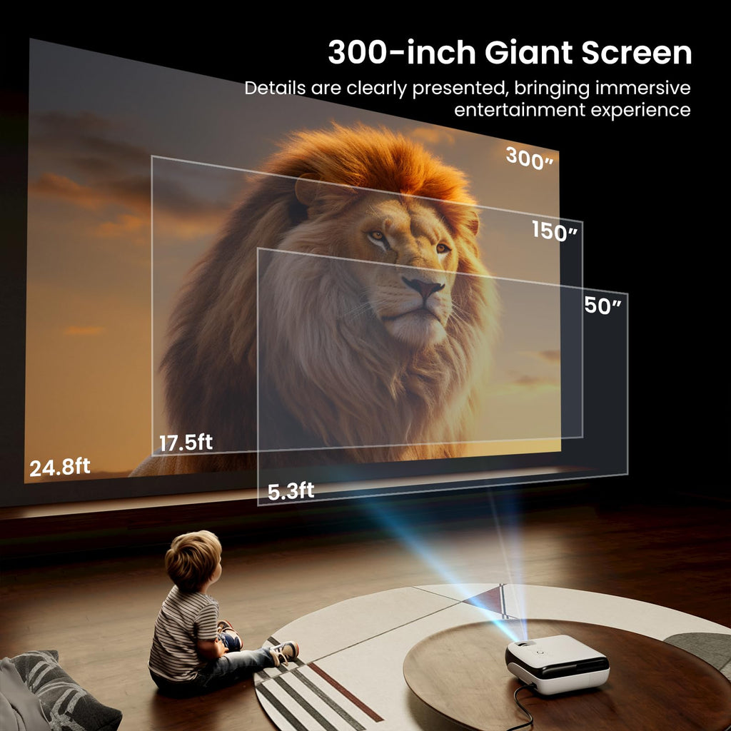 HAPPRUN Native 1080P Bluetooth Projector - Standard