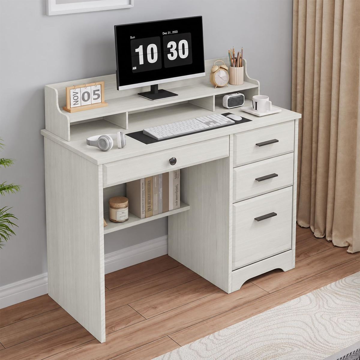 4 EVER WINNER 44-Inch Student Desk with Drawers