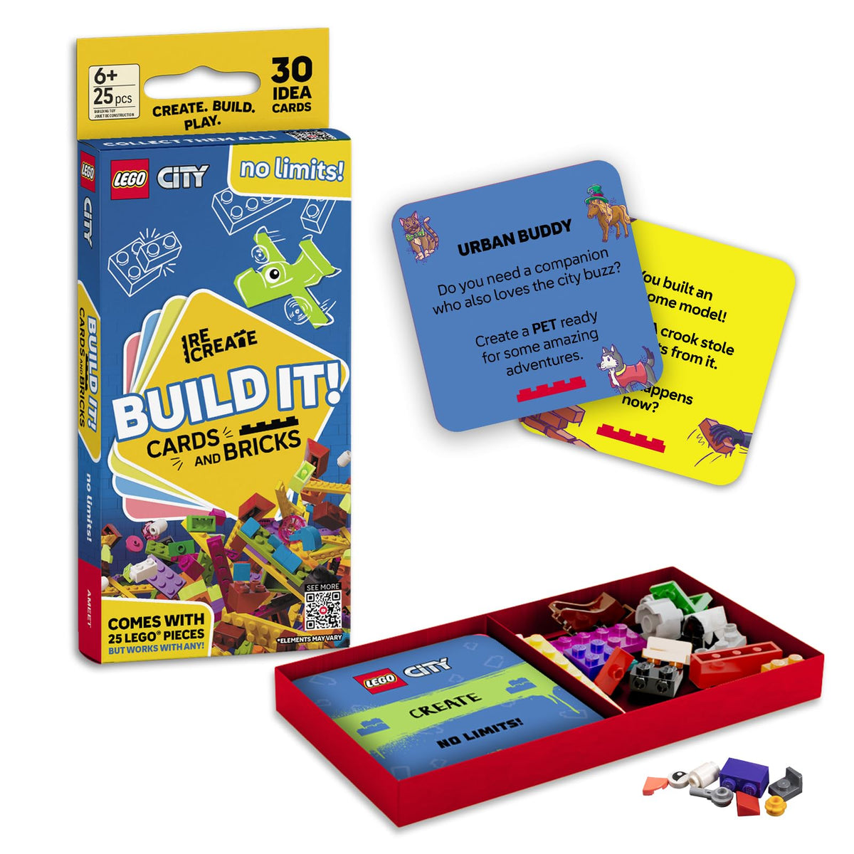 LEGO Books: ReCreate Activity Cards (Ages 6+, Choose a Theme)