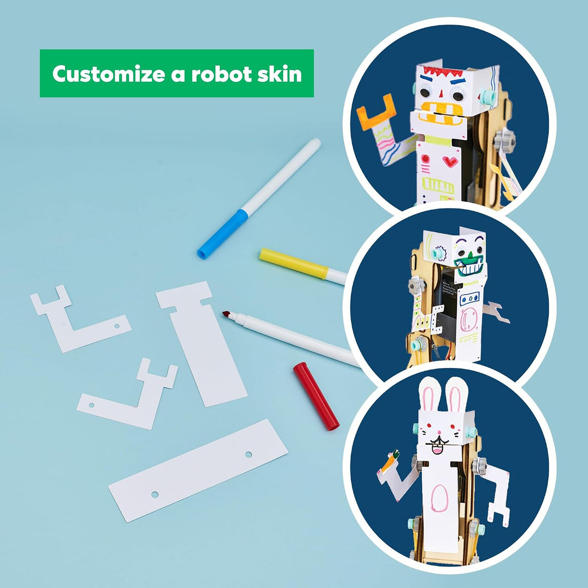 KiwiCo Jumping Robot STEM Kit - Robotics Building Set, Engineering, Ages 9+