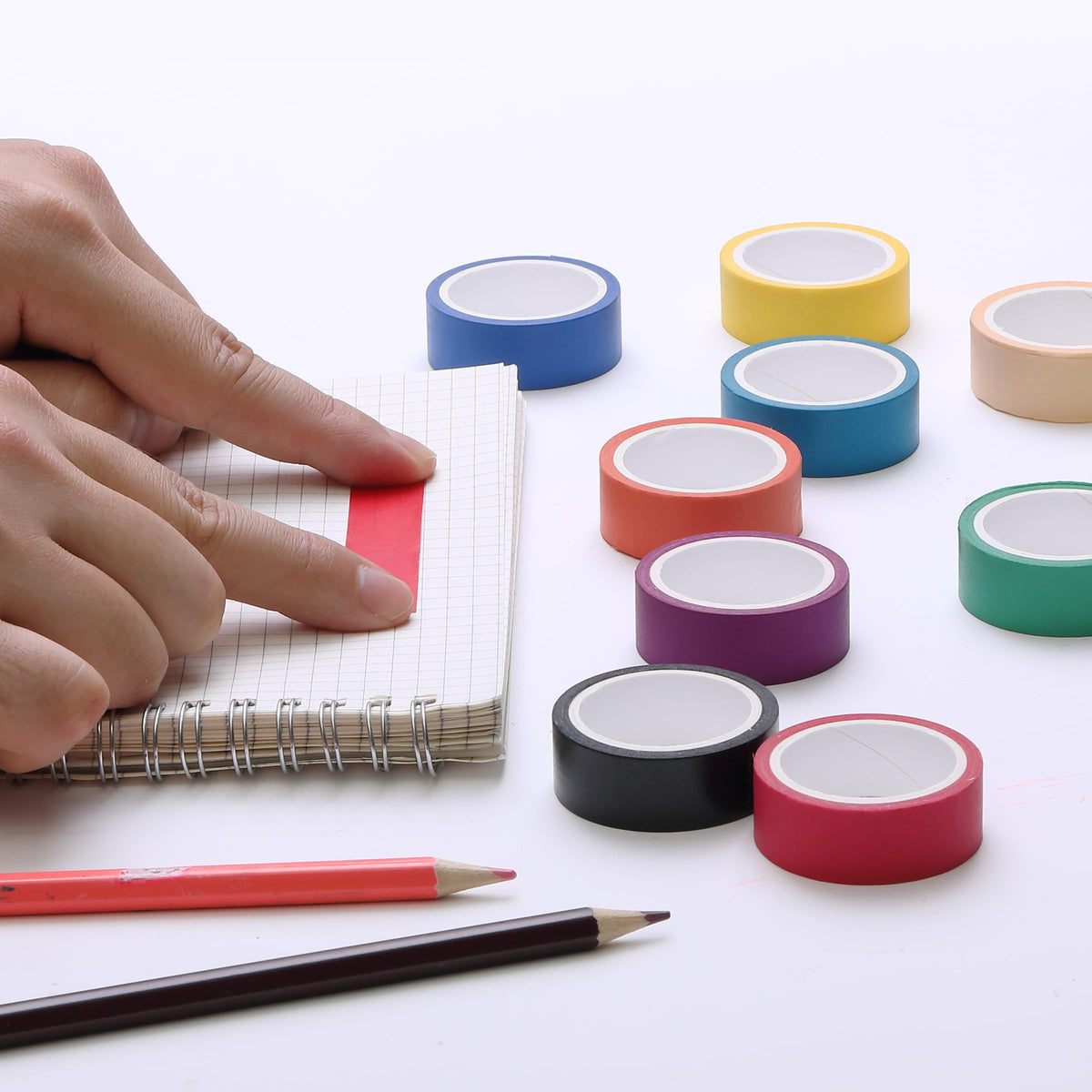 Mr. Pen- Washi Tape Set, 10 Rolls, 5.5 Yards/Roll