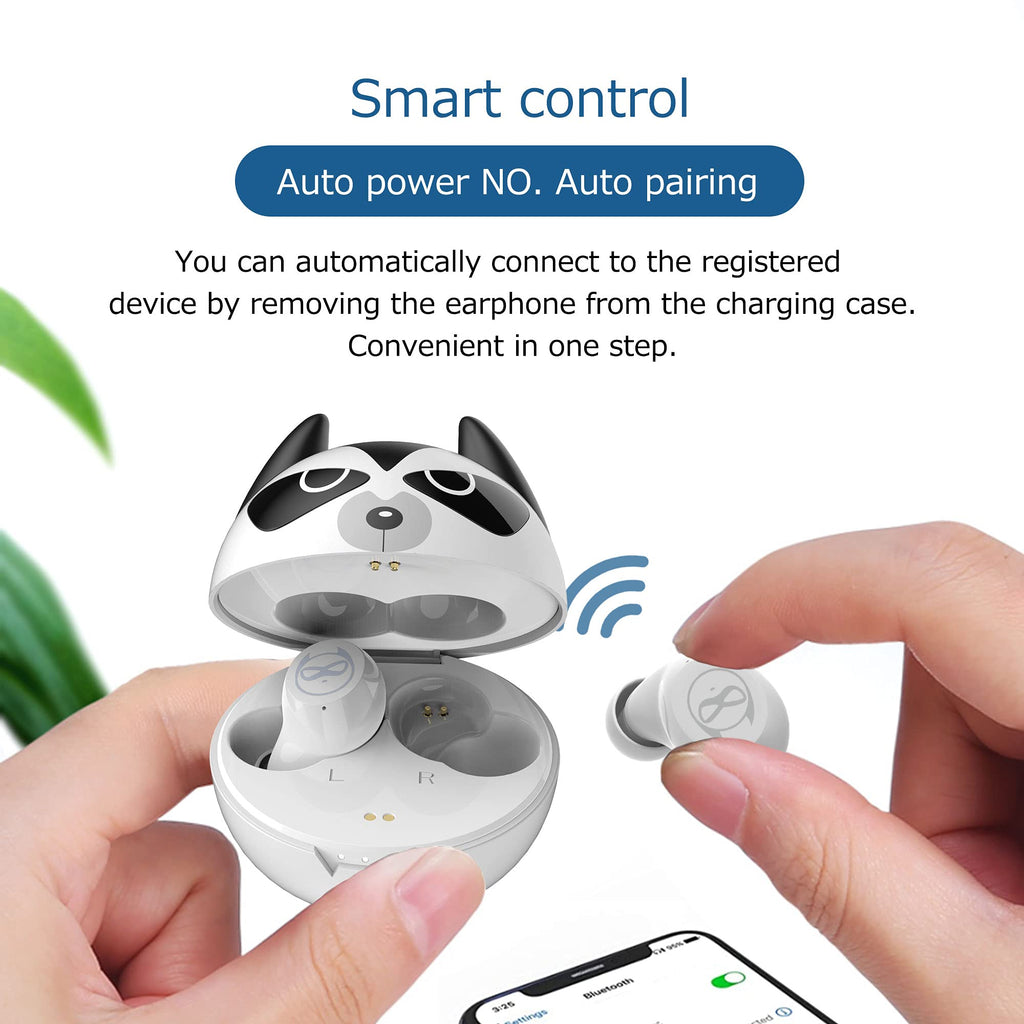 Kids Wireless Earbuds, Noise Reduction Earbuds for Kids Bluetooth 5.0 Waterproof in-Ear Headphones with Mic and Charging Case, Deep Bass Touch Control 36H Playtime Headset for School.