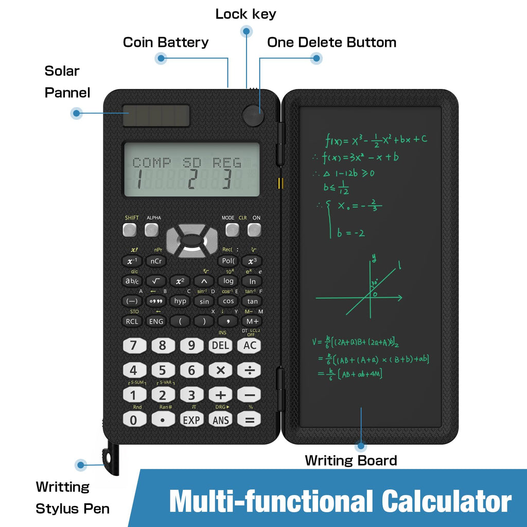ROATEE 991ES MAX Scientific Calculator with Notepad
