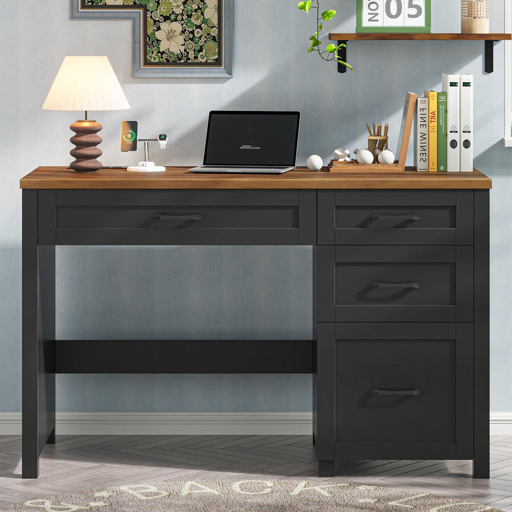 Vabches 47-Inch Student Desk with Drawers