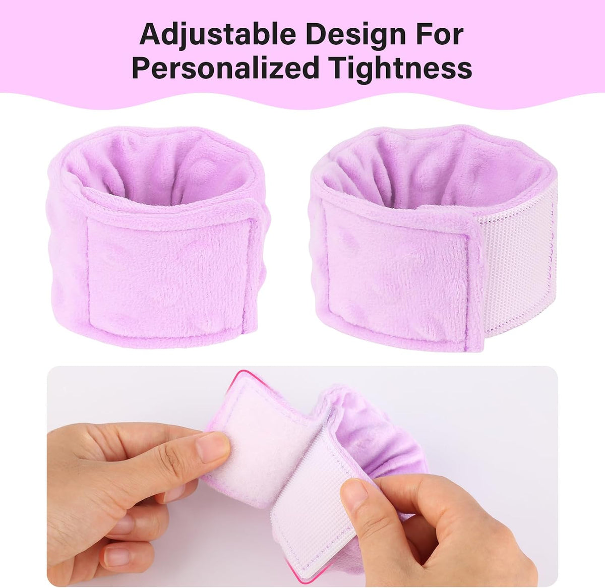 Sensory Weighted Bracelets for Kids, Sensory Wristbands for Autism ADHD SPD Anxiety Relief, Calming and Focus for Special Needs Child, Two Pack, Light Purple