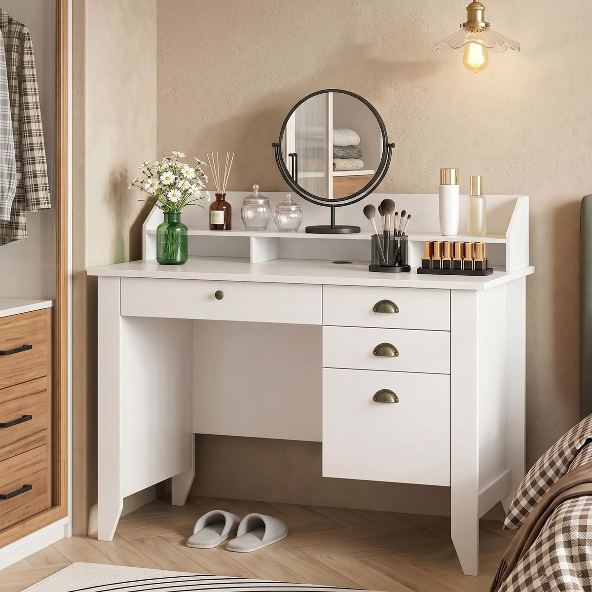 4 EVER WINNER 47-Inch Student Desk with Drawers