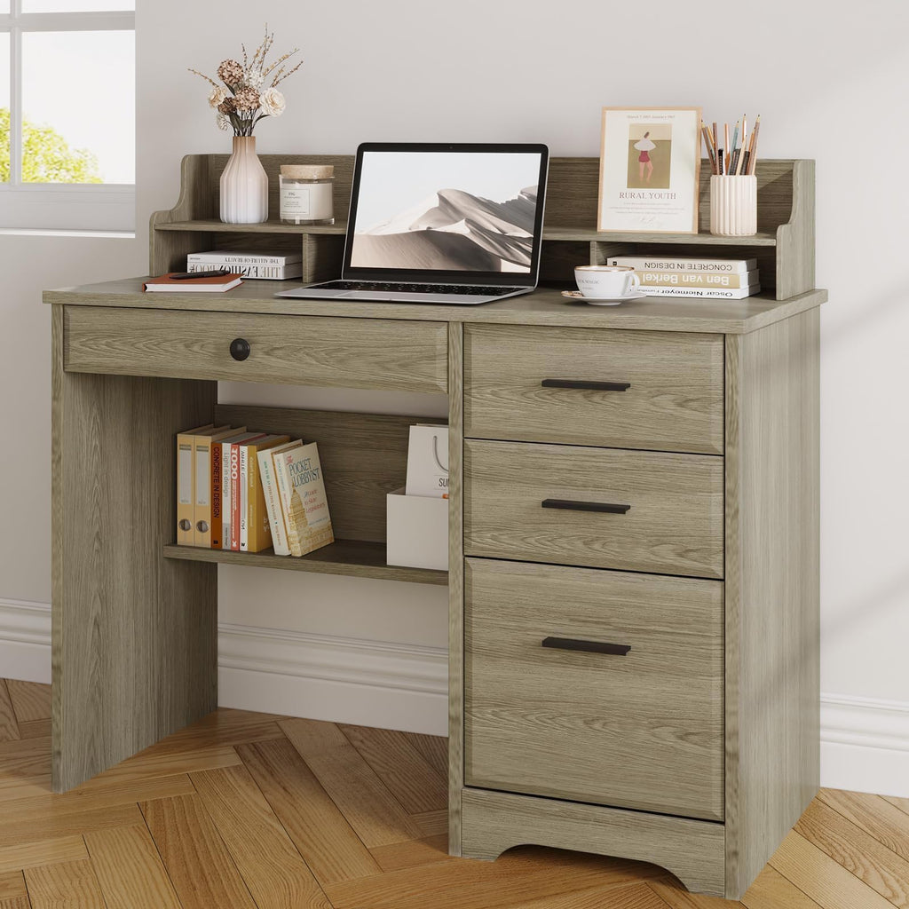 4 EVER WINNER 44-Inch Student Desk with Drawers