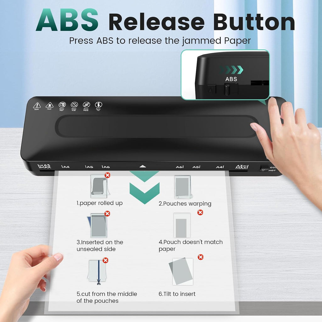 MAXDONE: 13" 4-in-1 Thermal & Cold Laminator (11x17)