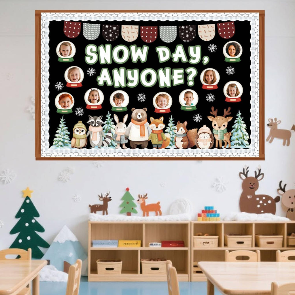 Funrous 71 Pcs Winter Bulletin Board Set Holidays Around The World