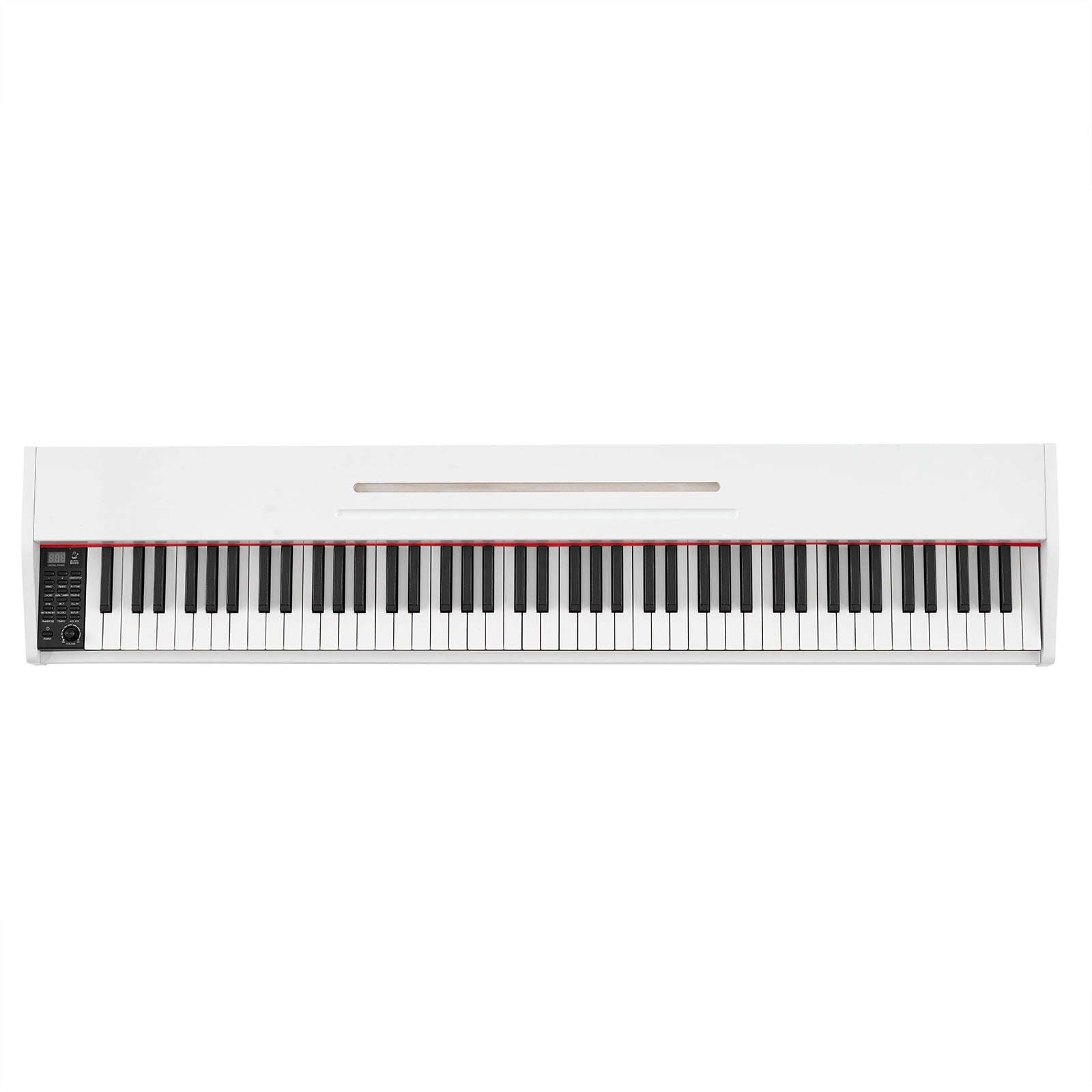 White 88Keys Semi Weighted Electric Digital Piano w/3-Pedal,USB/MIDI,S