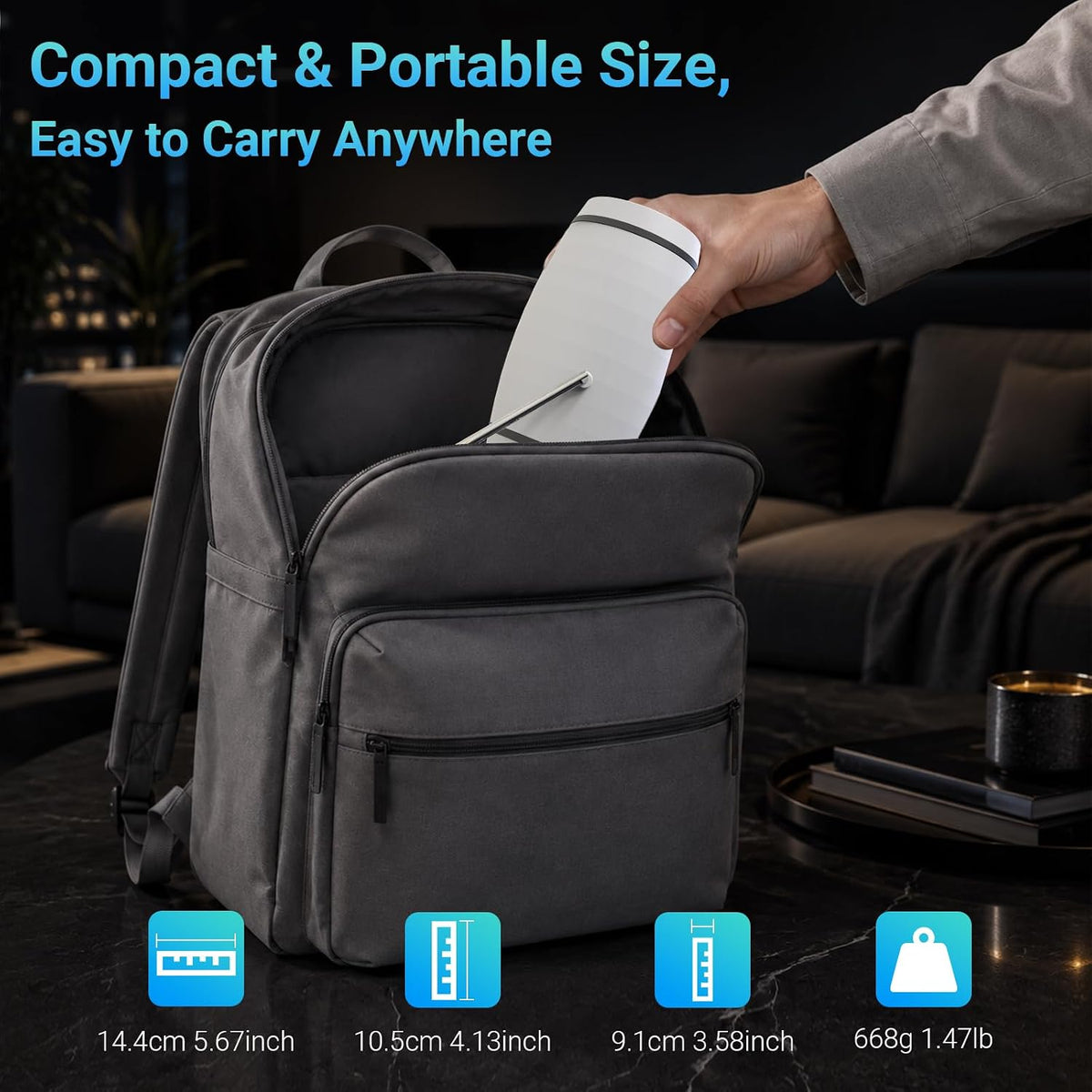 【Built-in APPS】Mini Projector With Wifi And Bluetooth, 1080P 4K Support Portable Projector, Movie Projector for Bedroom, Compatible with Smartphones/TV Stick/iPad/PS5/Laptop/HDMI/USB