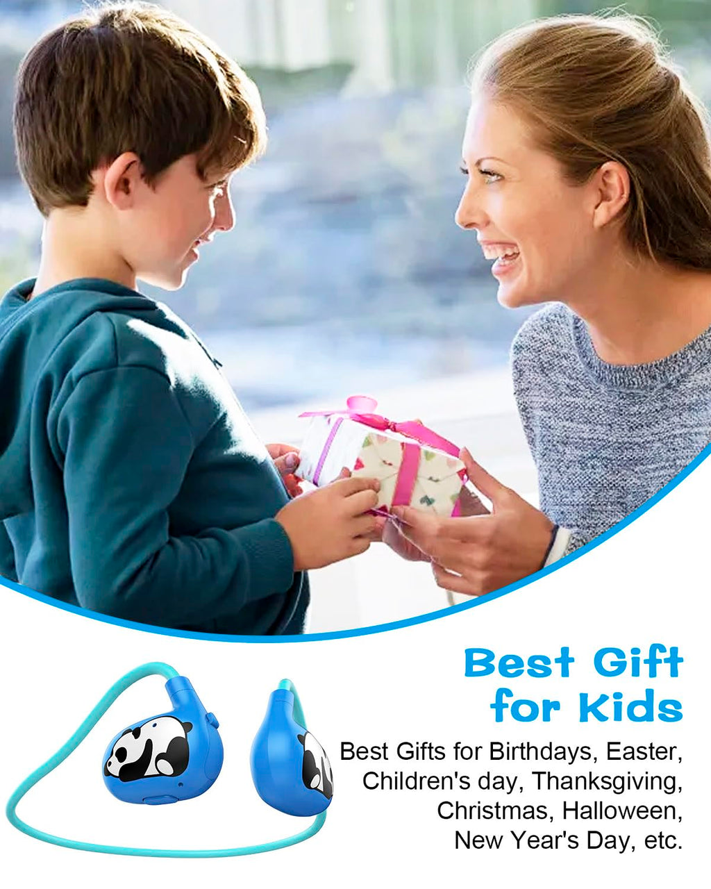 BANIGIPA Kids Headphones, Open Ear Headphones for Teens Child Boys Girls
