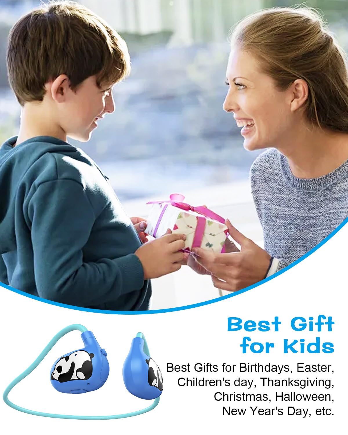 BANIGIPA Kids Headphones, Open Ear Headphones for Teens Child Boys Girls