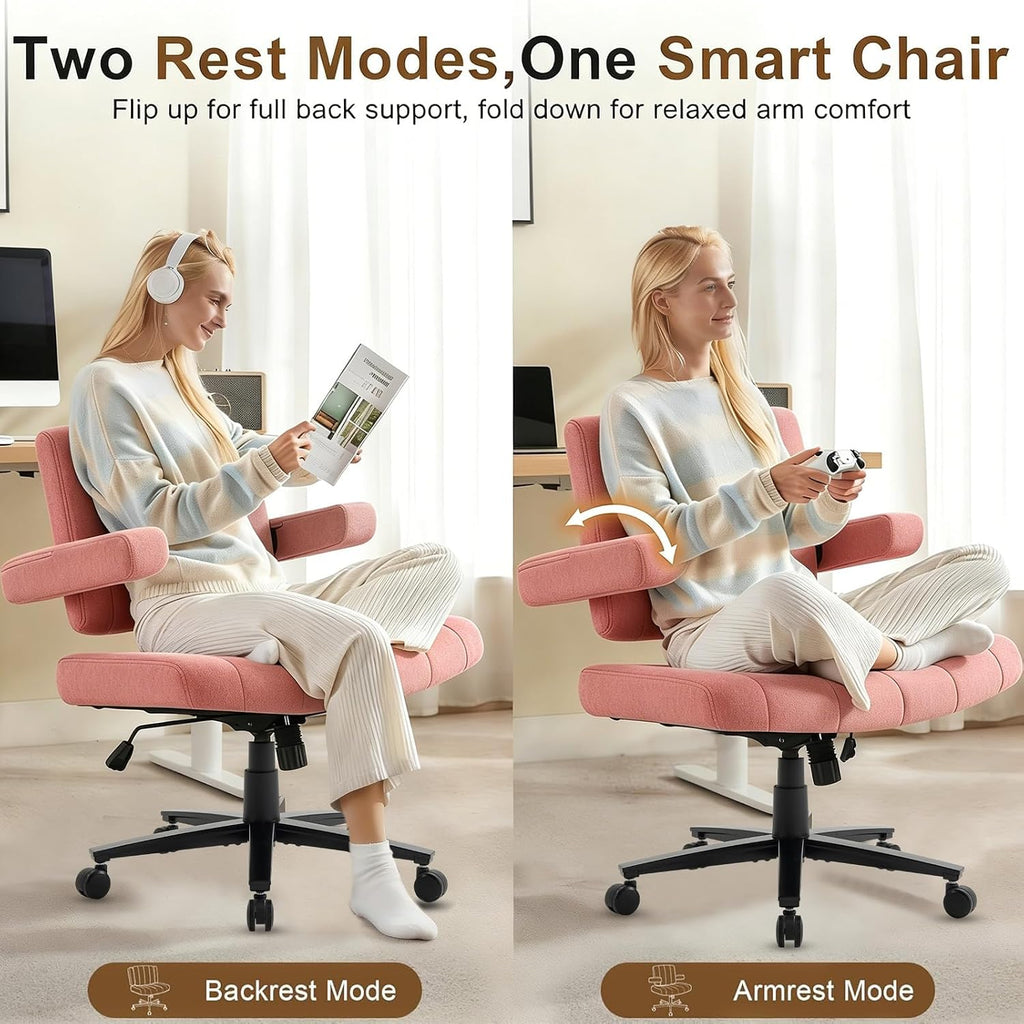 Vigosit Plush Cross-Legged Desk Chair (Multiple Colors)