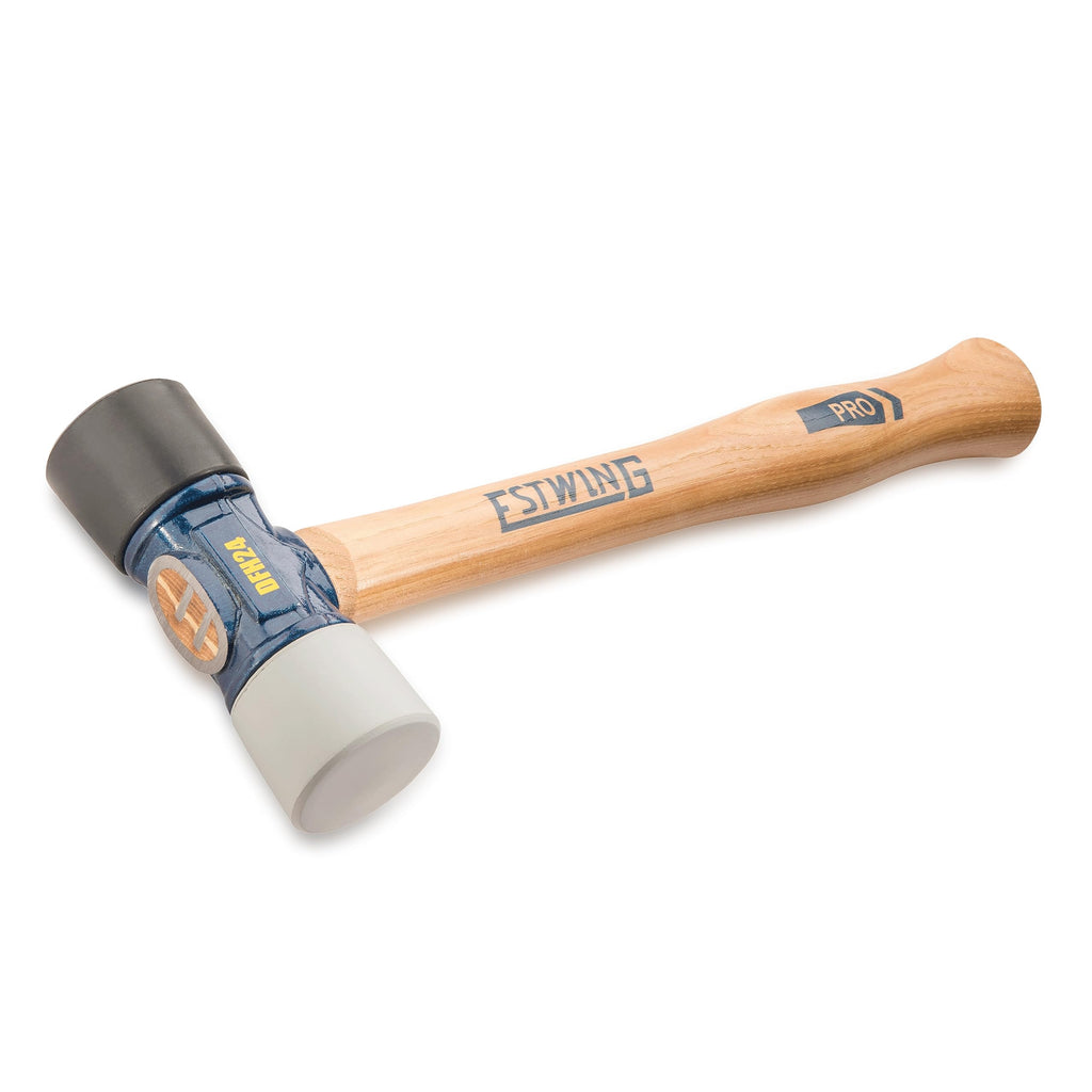 ESTWING Rubber Mallet, 12oz Red & Yellow Mallet, DFH12