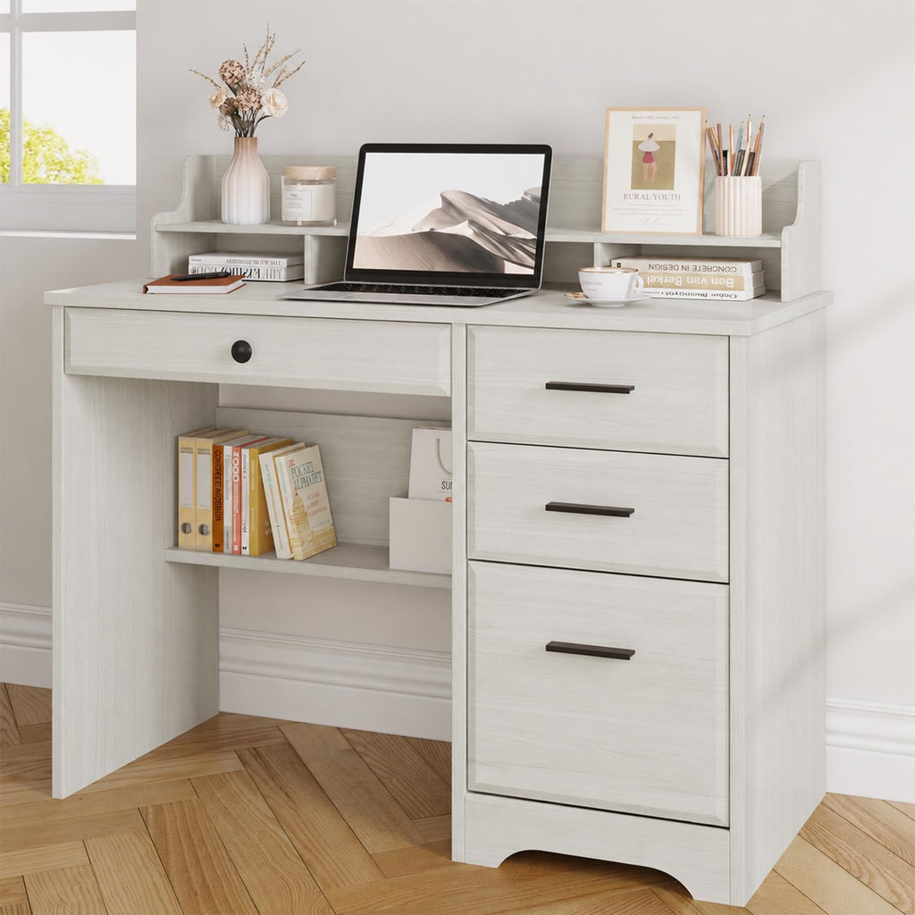 4 EVER WINNER 44-Inch Student Desk with Drawers