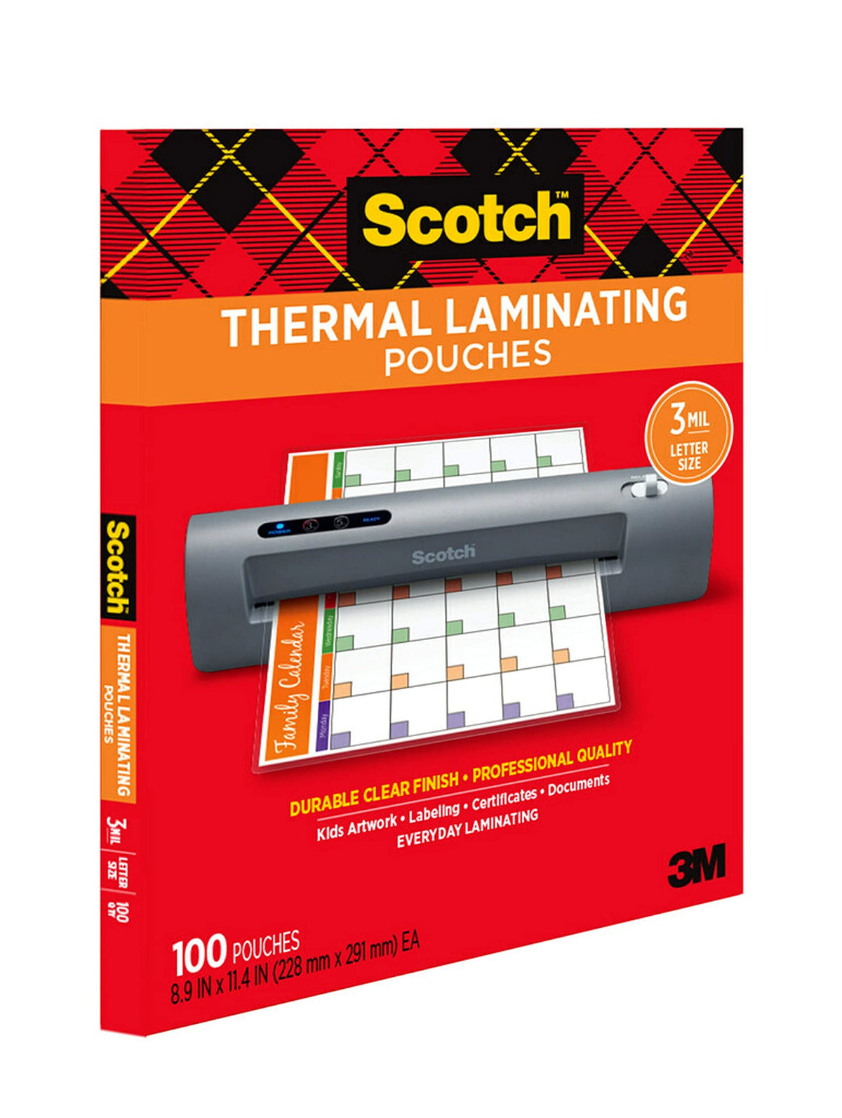 Scotch: Letter Size Thermal Laminating Pouches