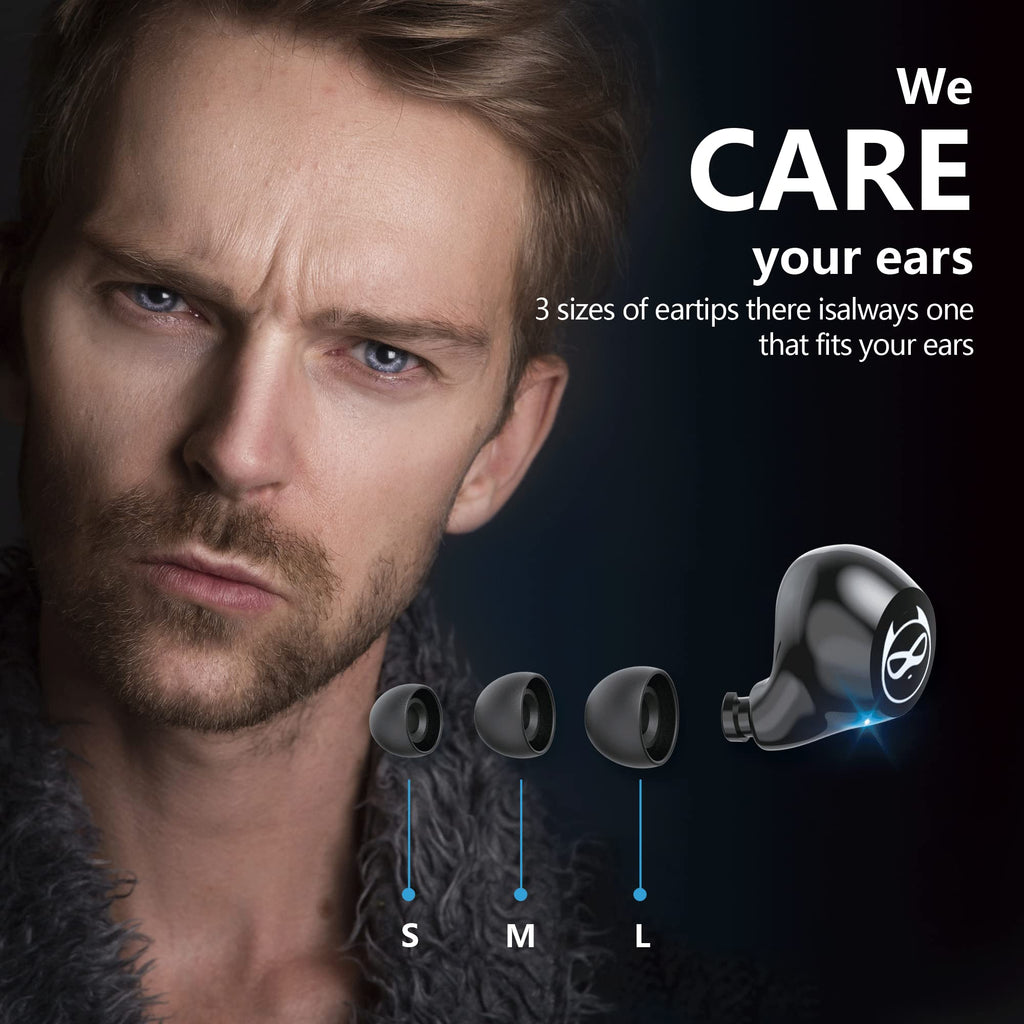 Kids Wireless Earbuds, Noise Reduction Earbuds for Kids Bluetooth 5.0 Waterproof in-Ear Headphones with Mic and Charging Case, Deep Bass Touch Control 36H Playtime Headset for School.