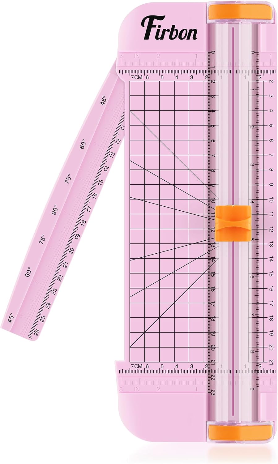 Firbon A5 Paper Cutter, Small Straight Paper Trimmer with Side Ruler